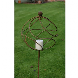 PF Tangle Ball On 4ft Stem Candle Holder/Hook BM/RtR