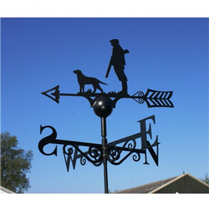 PF Man And Dog Weathervane