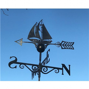 PF Sailing Boat Weathervane