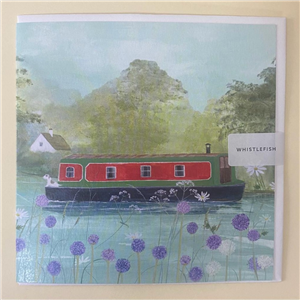 Whistlefish Greeting Card Along the River 16x16cm