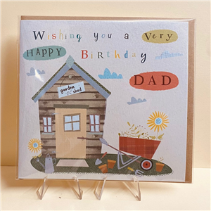 Whistlefish Greeting Card Dads Shed 16x16cm