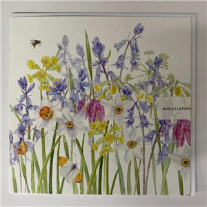 Whistlefish Greeting Card Bluebells 16x16cm