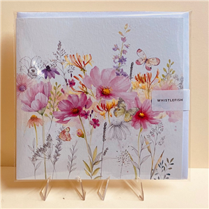 Whistlefish Greeting Card Cosmos 16x16cm