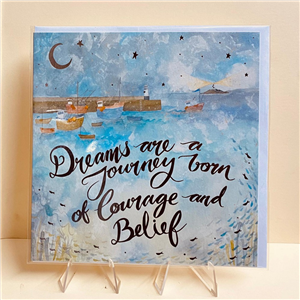 Whistlefish Greeting Card Courage and Belief 16x16cm