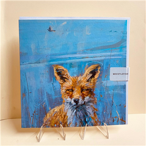 Whistlefish Greeting Card Fox 16x16cm