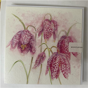 Whistlefish Greeting Card Fritillary 16x16cm