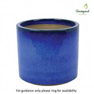 Woodlodge Jules Cylinder Pot Blue