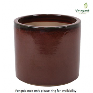 Woodlodge Jules Cylinder Pot Red