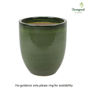 Woodlodge Jules Egg Pot Green