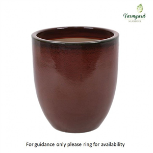 Woodlodge Jules Egg Pot Red